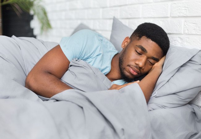 Young man sleeping