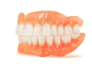 A set of full dentures